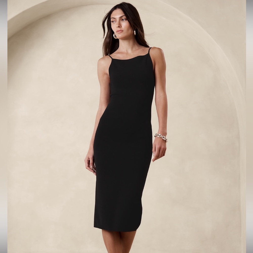 Banana Republic Strappy Knit Midi Dress